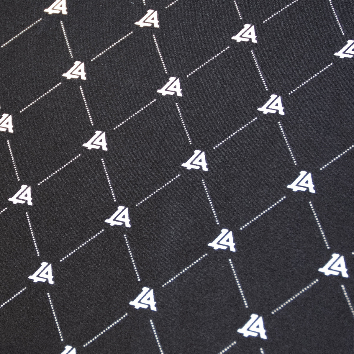Lost Art Canada - custom black silk bandana pattern view