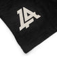 Lost Art Canada - discharge print black buddha tee back logo view