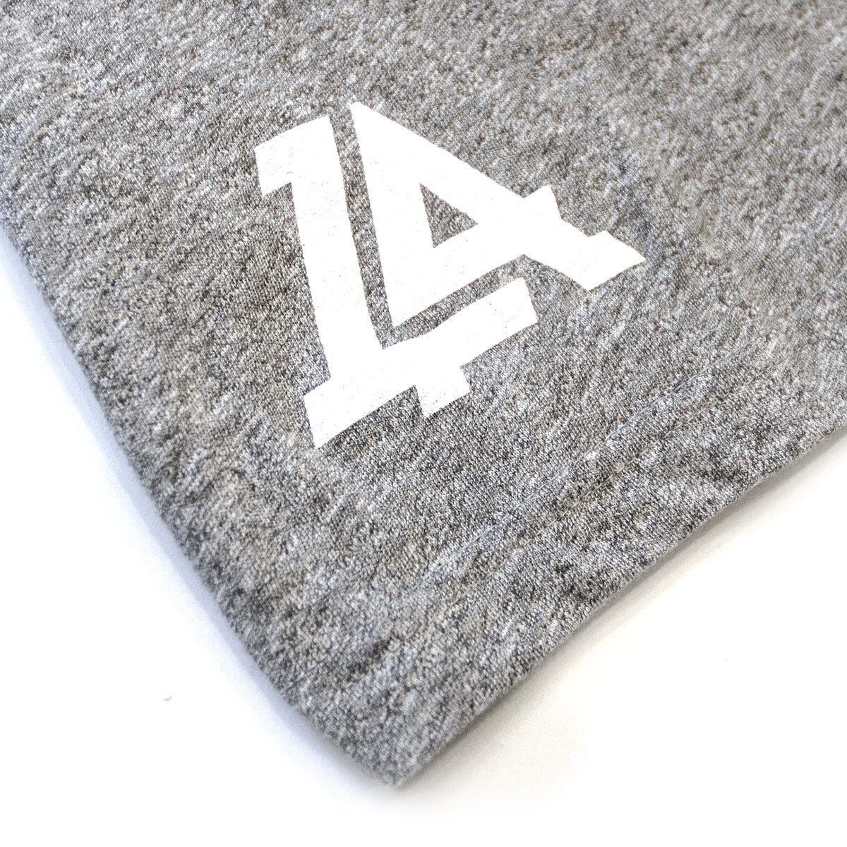 Lost Art Canada - white on grey vintage gridlock tee back logo view