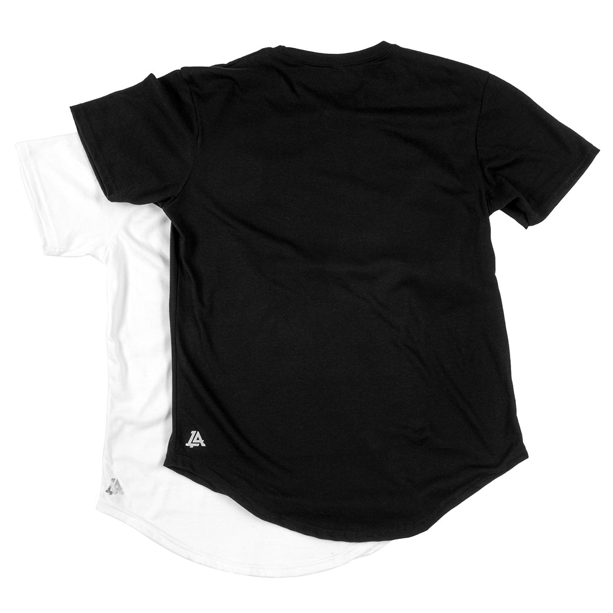 Lost Art Canada - black and white tagless basic tees back view