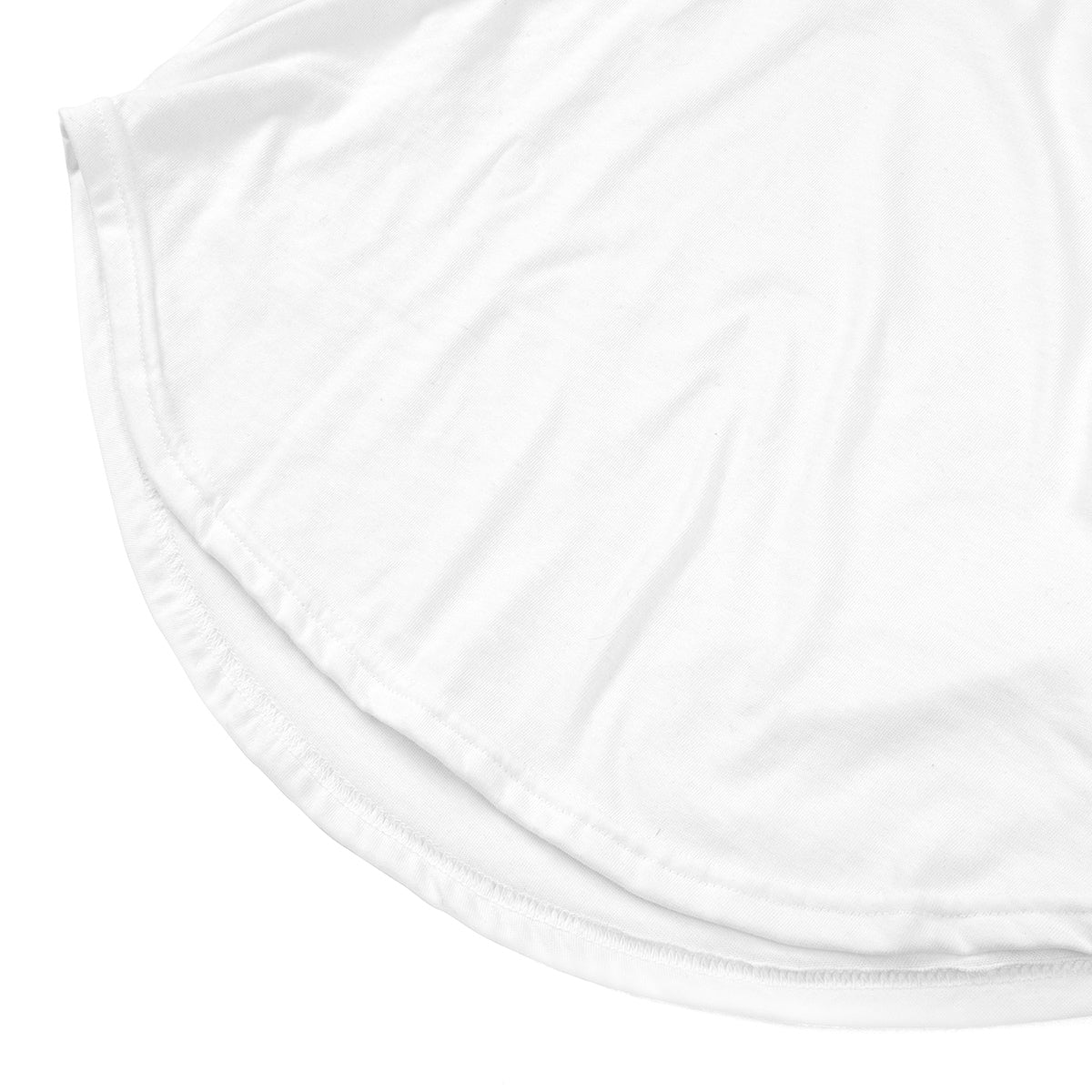 Lost Art Canada - white tagless basic tee bottom view