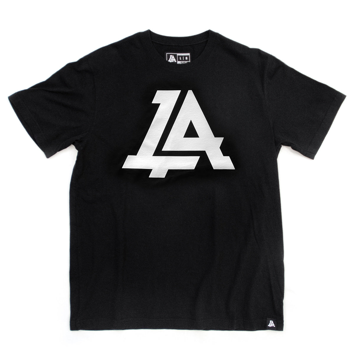 Lost Art Canada - white on black lost art icon logo tee front view