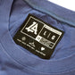 Lost Art Canada - white on royal blue lost art icon logo tee inside tag view