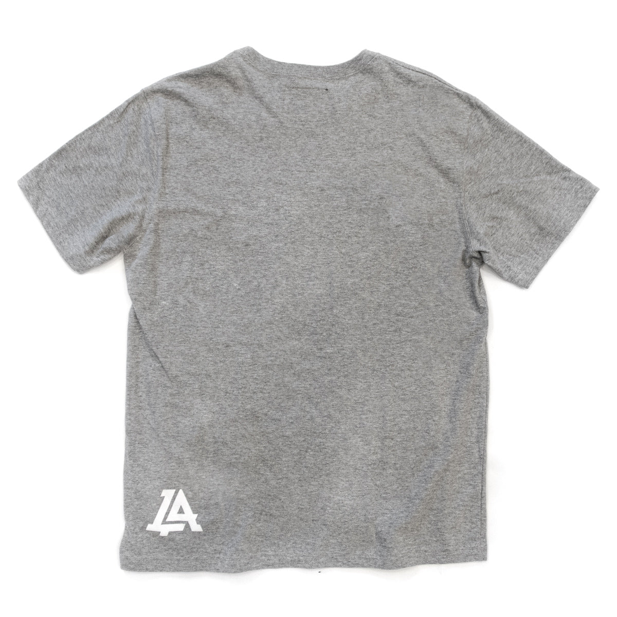 Lost Art Canada - white on grey basic logo tee back view
