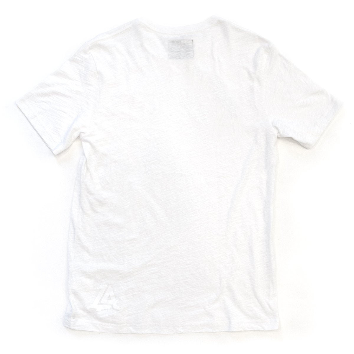 Lost Art Canada - white on white ghost logo tee back view