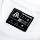 Lost Art Canada - white on white ghost logo tee inside tag view
