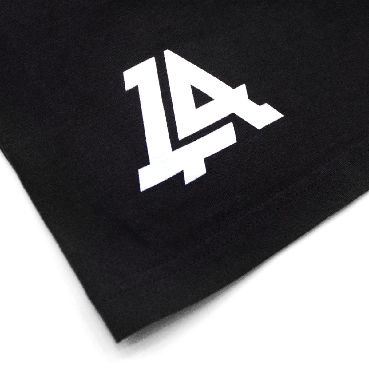 Lost Art Canada - white on black monogram logo tee back logo view