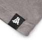 Lost Art Canada - black on slate grey monogram logo tee front tag view