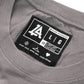 Lost Art Canada - black on slate grey monogram logo tee inside tag view