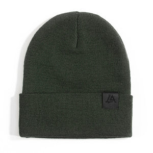 Lost Art Canada - green wool winter toque front view
