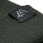 Lost Art Canada - green wool winter toque tag view