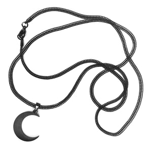 Lost Art Canada - black steel jewellery arke necklace full view