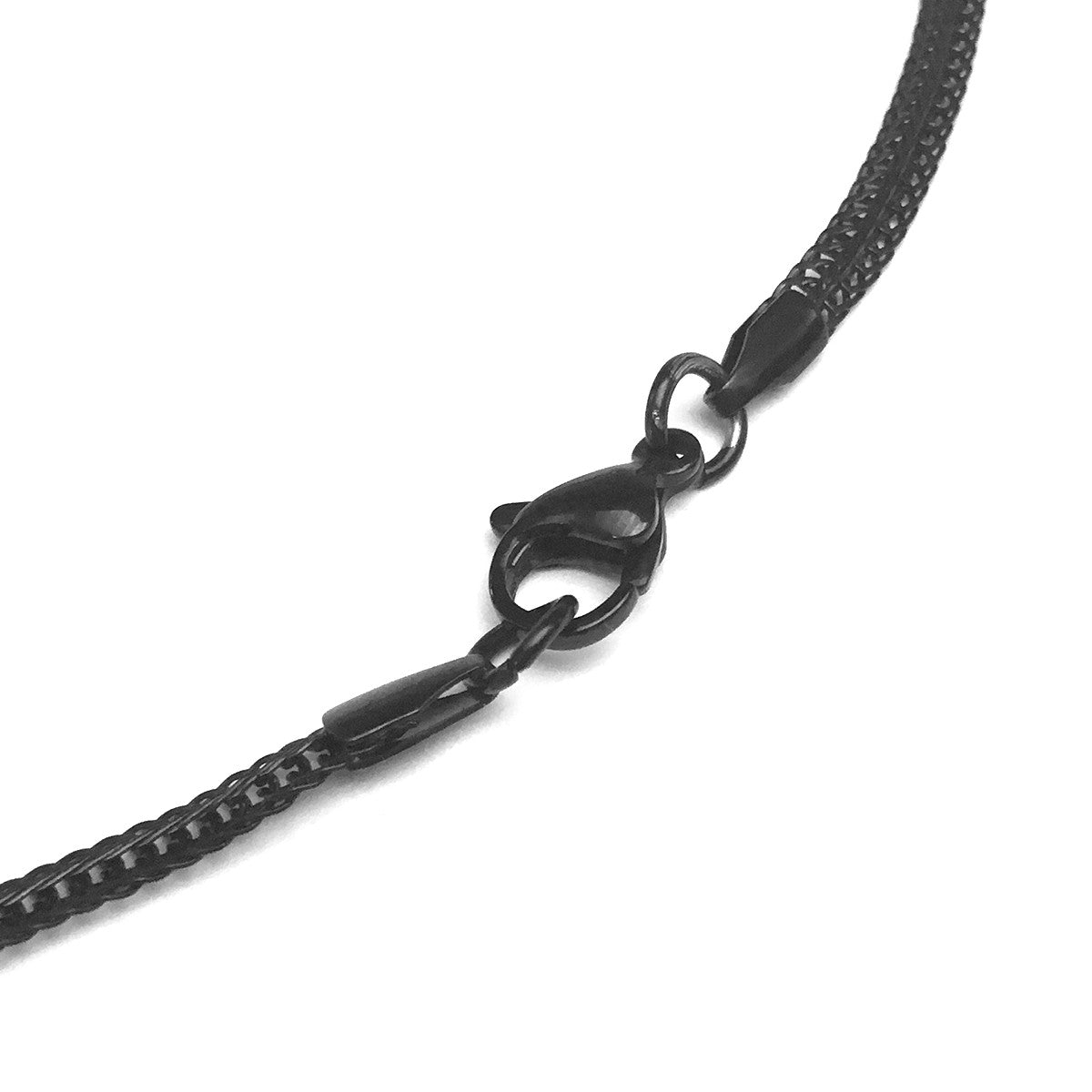Lost Art Canada - black steel jewellery arke necklace back view