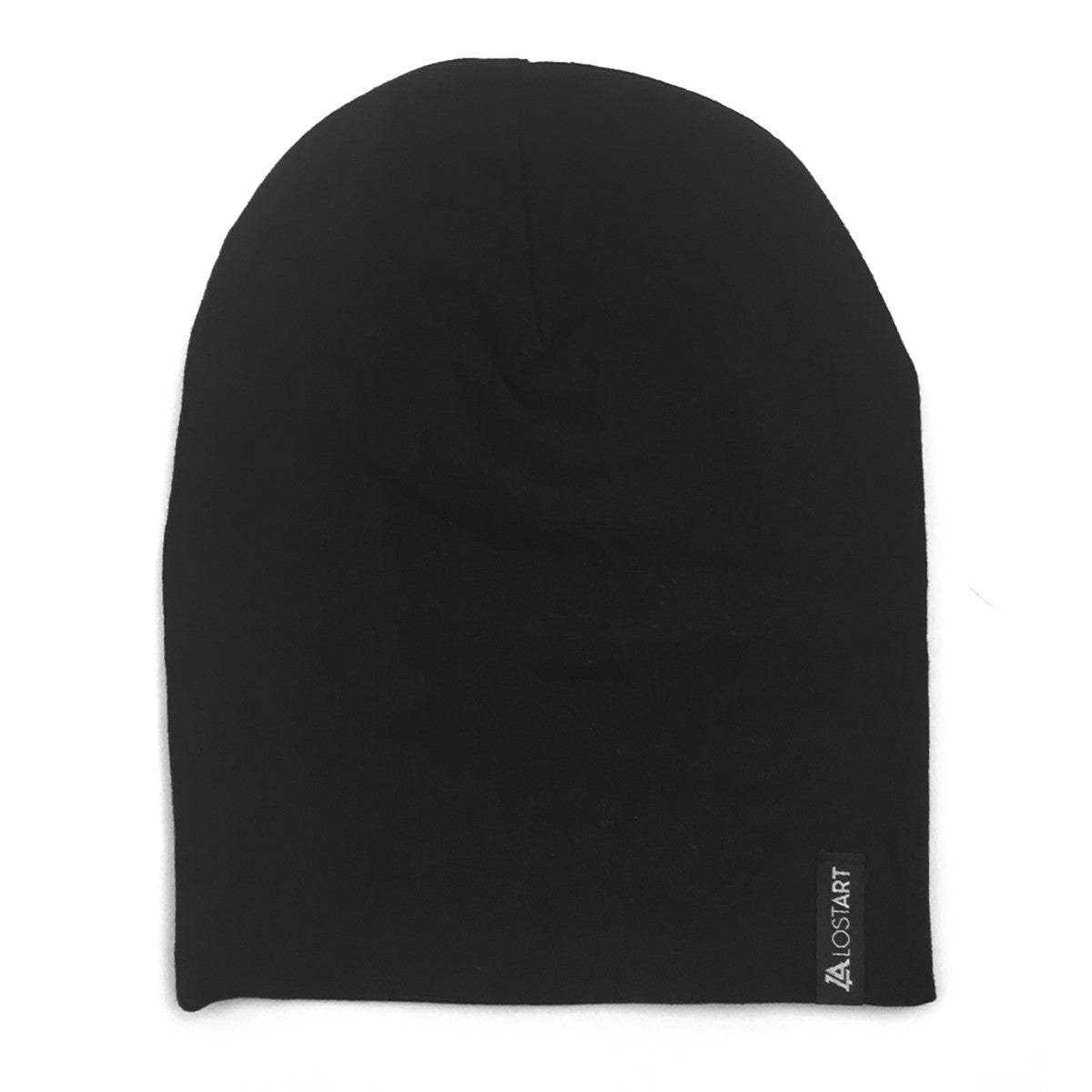 Lost Art Canada - black toddler winter toque front view